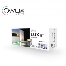 10 spots LUX blanc et transfo - OWLIA
