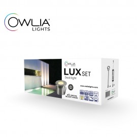 5 spots LUX blanc et transfo - OWLIA