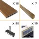Kit terrasse composite PRIMO 10m2 - Teck