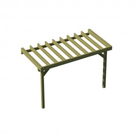 Structure pilotis adossée - 400x210cm