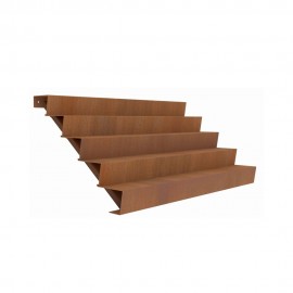 escalier en acier corten 