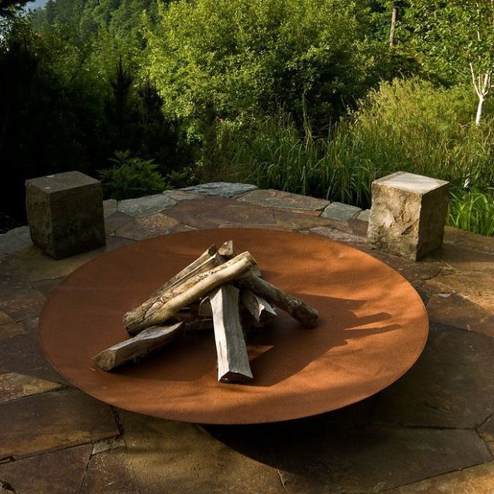 Brasero en acier Corten - Astrid de Sologne, Miradors et