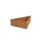 Carre potager corten module rectangle h 50 cm