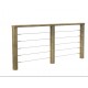 Kit garde-corps escalier 7 marches - JERSEY L-2,3m