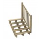 Kit garde-corps escalier 5 marches - LOUISIANE