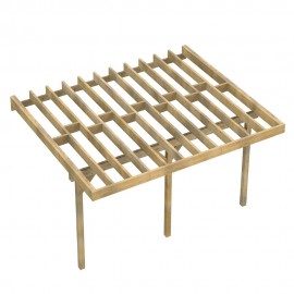 Structure pilotis adossée - 500x420cm