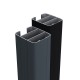 Kit clôture composite poteau à sceller - RIO Anthracite H-1,8m