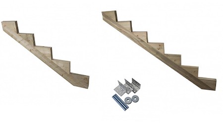 Escalier bois au détail