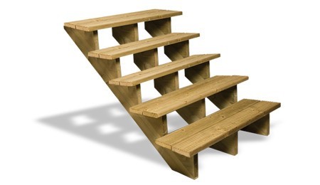 Escaliers Haquette - Escalier droit extérieur avec plateforme pour  terrasse. Ossature métallique, bois iroko. Poteaux et câbles inox avec sous  bassement verre stadip.