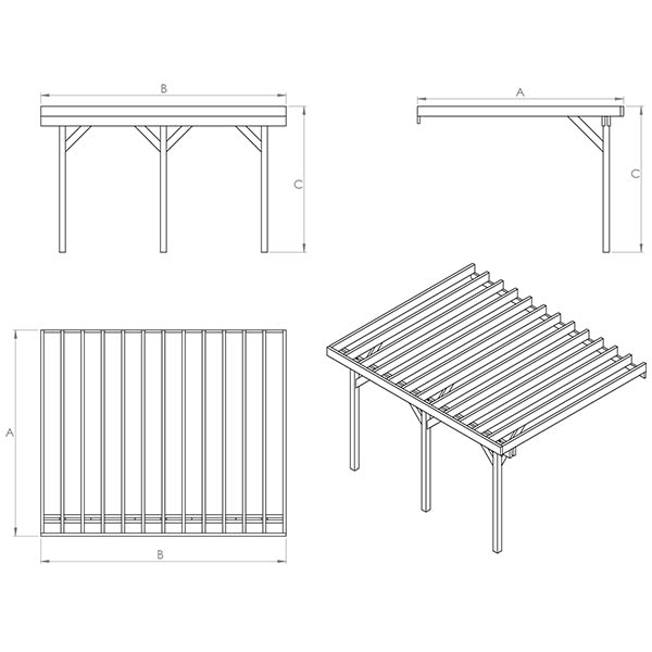 terrasse sur pilotis dimensions